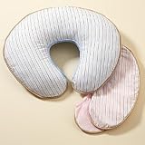 Baby Organic Soft Stripe Slipcovers - Boppy Cover (Blue Stripe) 25 x 20.5 x 6h