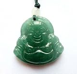 Green Jade Tibetan Buddhist Buddha Amulet Pendant