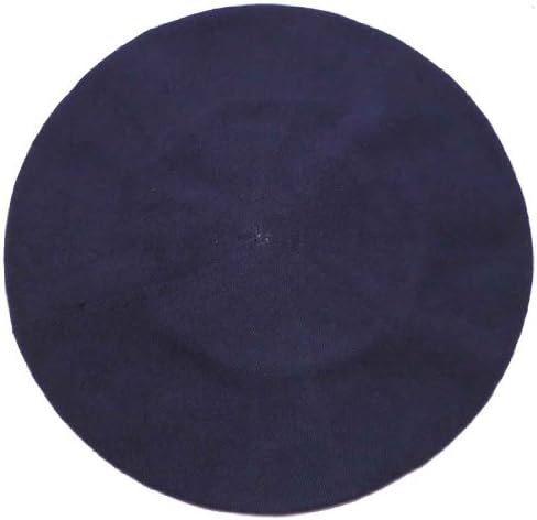 Parkhurst of Canada 11-1/2 Inch Cotton Knit Beret (Indigo Blue)