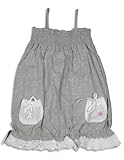 IMAGE OF Mish - Girls Sleeveless Dress, Grey, White (Size 6)