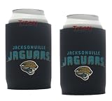 Jacksonville Jaguars Can Koozies | NFL Neoprene Can Holders - Set of 2