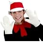 Adult Cat in the Hat White Costume Gloves