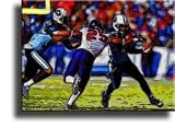 Completely Handpainted American Football Sport Painting, Custom Order FL4621, Oil on Canvas, with Option to Paint Jerry, Brett & Co. from Any Other Favorite Photograph or Picture, Unframed, Size 16" x 24" inch