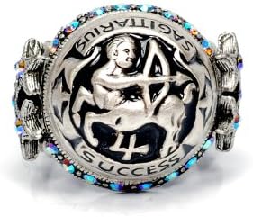 Sweet Romance Sagittarius Zodiac Ring (Silver)