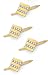14K Yellow Gold and Diamond Shirt Stud Set - .40 ct.-88142