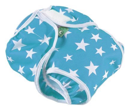 Childrens Toyshop  Toys : Tots Bots : Wrap PUL 0 Aqua Star birth-12lbs