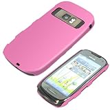 Fincibo (TM) Hot Pink Texture Hard Protector Back Cover Case For Nokia Asto ....