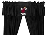Best Quality Locker Room Valance - Miami Heat NBA /Color Black Size 88 X 14