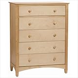 Bolton Furniture 6611 Essex Five Drawer Chest Finish: Natural