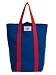 Eco-Friendly Shopping Bag -The Suburban Shopper by Clean Conscience - Blue/red - made from Recycled Plastic Bottles - Made in USA
