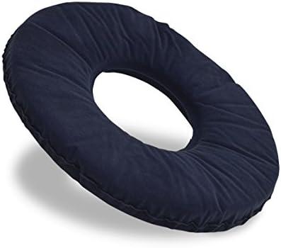 16 1/2" AUTO-INFLATING DONUT SEAT CUSHION - BLUE FLOCKED