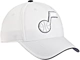 NBA Men's Utah Jazz White Structured Flex - Ty13Z, Large/X-Large , White