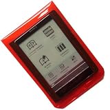 TrendyDigital Splash Proof , Water Resistance Case, Cover, Pouch with Padding for Sony Reader PRS600SC (Sony Digital Reader Touch Edition) , Red Border