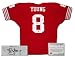 Steve Young San Francisco 49ers NFL Hand Signed Authentic Style Away Red Football Jersey
