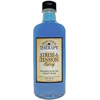 Village Naturals Therapy Liquid Mineral Bath, Stress and Tension, 16 oz.