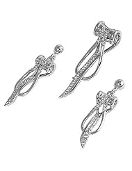 Sterling Silver Sets With Cubic Zirconia