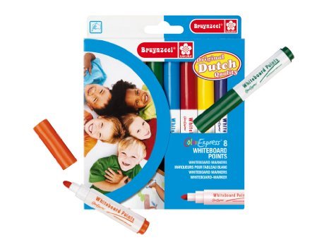 ColorExpress Mini Whiteboard Marker für Kinder, 8 Stück by Bruynzeel ColorExpress