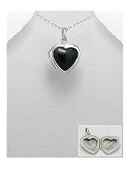 Heart Locket pendant Necklace In 92.5 Sterling Silver