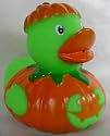 Glow-in-the-Dark Halloween Jack-o-Lantern Pumpkin Rubber Ducky