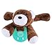 Evedy Infant Plush Pacifier Soft Stuffed Baby Pacifiers Holder Bear Toy With Detachable Silicone Binky Teething Soother