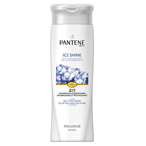 Pantene Pro-V Ice Shine 2in1 Shampoo + Conditioner 12.6 Fluid Ounce (Pack of 2) (packaging may vary)