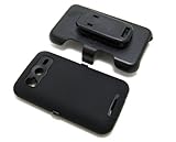 Ultimate Dual Protection Case Cover and Belt Clip Holster, Black Silicone a ....