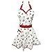 Wrapables Adjustable Flirty Hostess Apron, Sweet Cherries