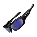 Oakley Polarised MONSTER DOG Fishing Specific Polished Black/Deep Blue Sunglasses (Polished Black,Deep Blue)