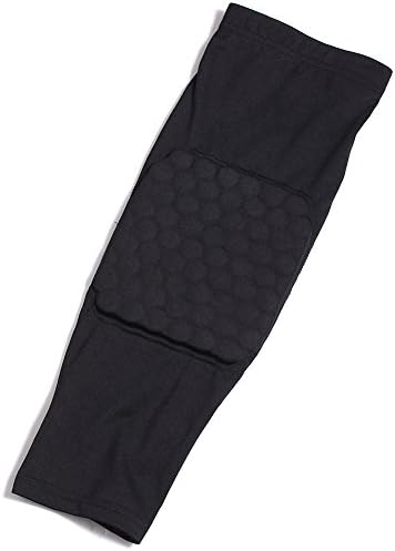 OI Honeycomb Pad Crashproof Antislip Basketball Leg Knee Long Sleeve Protective Pad (Black, L)