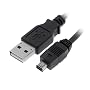 USB 2.0 Cable A Male To 4-pin Mini B Male 6 Feet