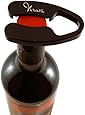 Vinara Wine Opener Foil Remover Sharp 4 Wheel Wine Foil Cutter with Magnets, (Black)