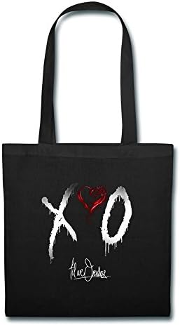 We Love R&amp;b Pop Singer The Weeknd Tour 2016 Canvas Cotton Tote Bag Shoulder Bag Black