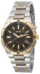 Seiko Men's SKA348 Kinetic Two-Tone Watch