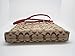 Coach 12CM Signature File Bag - Khaki/Classic Red