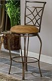 Glendale Faux Suede 26 Inch Swivel Counter Stool - Hillsdale 4603-827