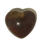 Bloodstone Heart 01 Puffy Green Red Purple Stone Crystal Healing Meditation 2.5