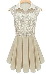 Girls Chiffon Sleeveless Summer 2013 Above the Knee  Shirt Mini Dress 