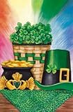St. Patricks Day Pot of Gold Regular Size House Flag
