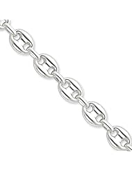 11.75mm, Sterling Silver, Puffed Anchor Chain, 18 inch