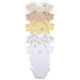 5-Pack Hanging Bodysuits, Yellow, 6-9 months