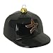 Pack of 2 MLB Houston Astros Glass Hat Christmas Ornaments