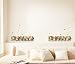 Easy Instant Decoration Wall Sticker Decal - White Picketed Flower Garden