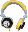 iHip NFH22PS NFL Pittsburgh Steelers DJ Style Headphones, Black/Yellow