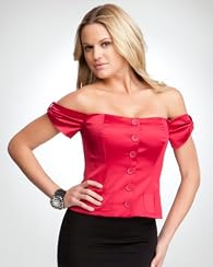 Knotted Sleeve Glam Bustier
