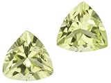 1.50CT AVG 8X8MM TR LMN QTZ MATCHED PAIR LEMON QUARTZ FROM BRAZIL