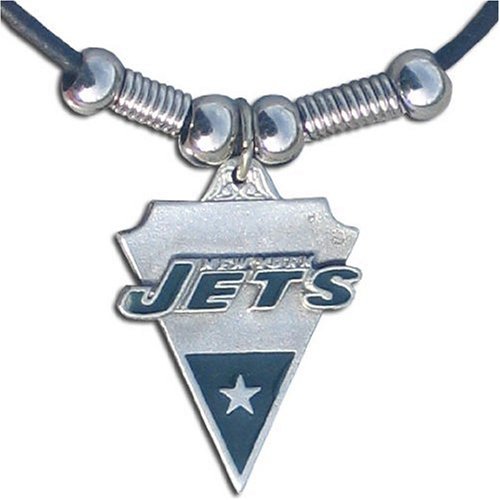 NFL New York Jets Leather Cord Necklace