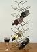Twelve bottle chrome wine rack