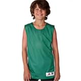 Badger Youth Mesh/Dazzle Rev Tank K Gr/Wh Medium