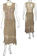 Skirt Top Set Georgette Embroidery Womens Casual Sundresses Size P (skts100)
