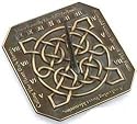 Rome Model 2365 10.5-Inch Brass Celtic Dreams Sundial